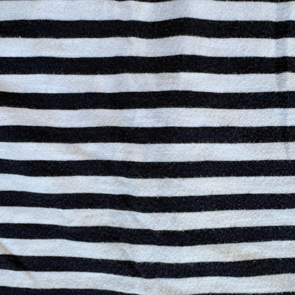Style & Co Navy And White Stripe T-Shirt M - Picture 2 of 4